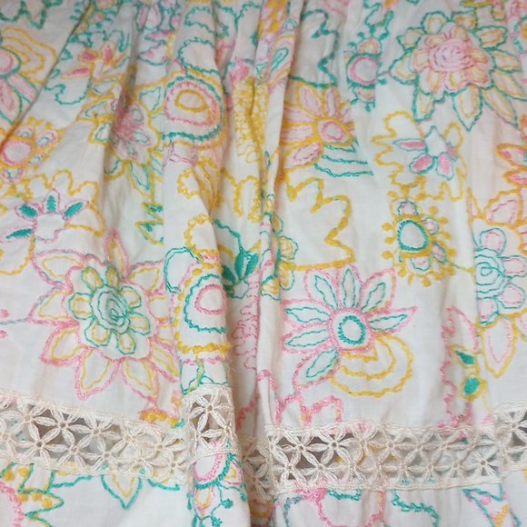 Milly New York embroidered tier skirt size 4 - Picture 9 of 9